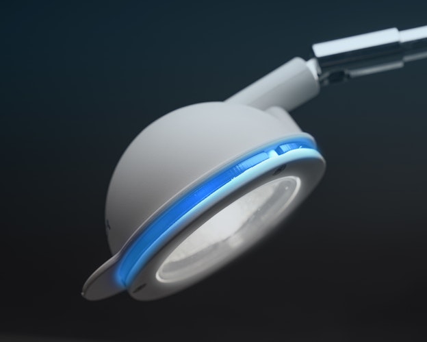 TESTA SNODATA anello blu